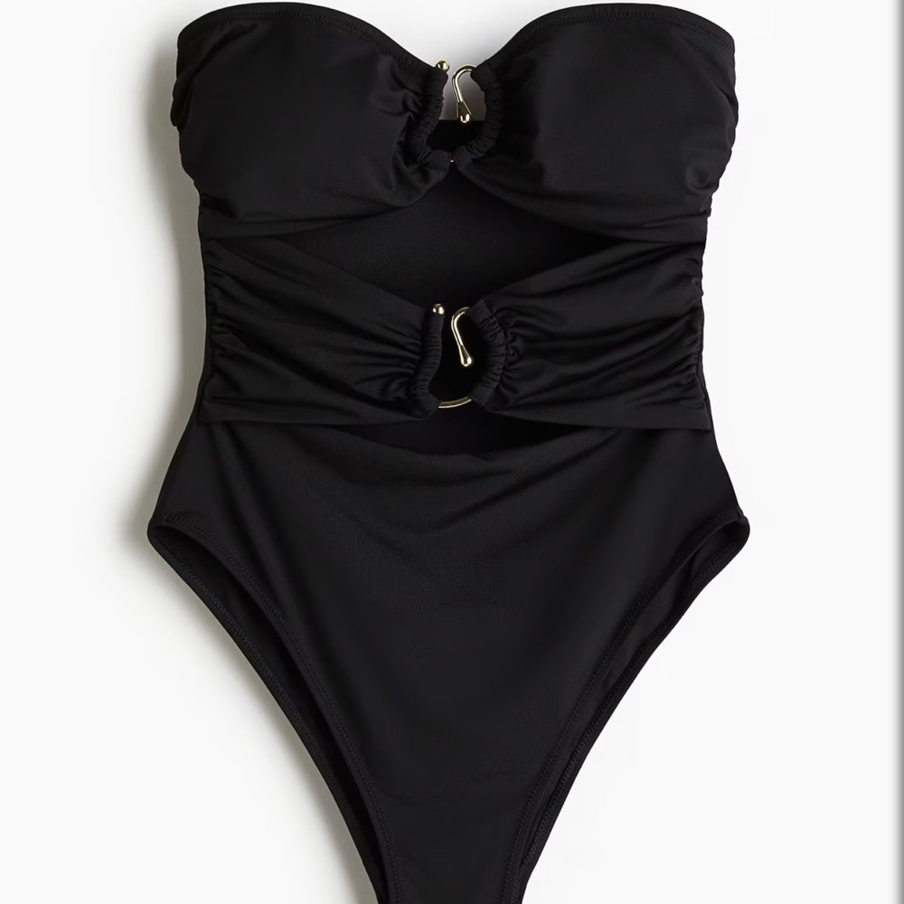 Elegant Black One-Piece Swimsuit
